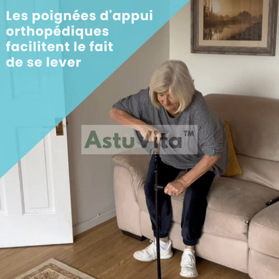 La canne qui aide à vous lever seul et marcher sans peur de tomber