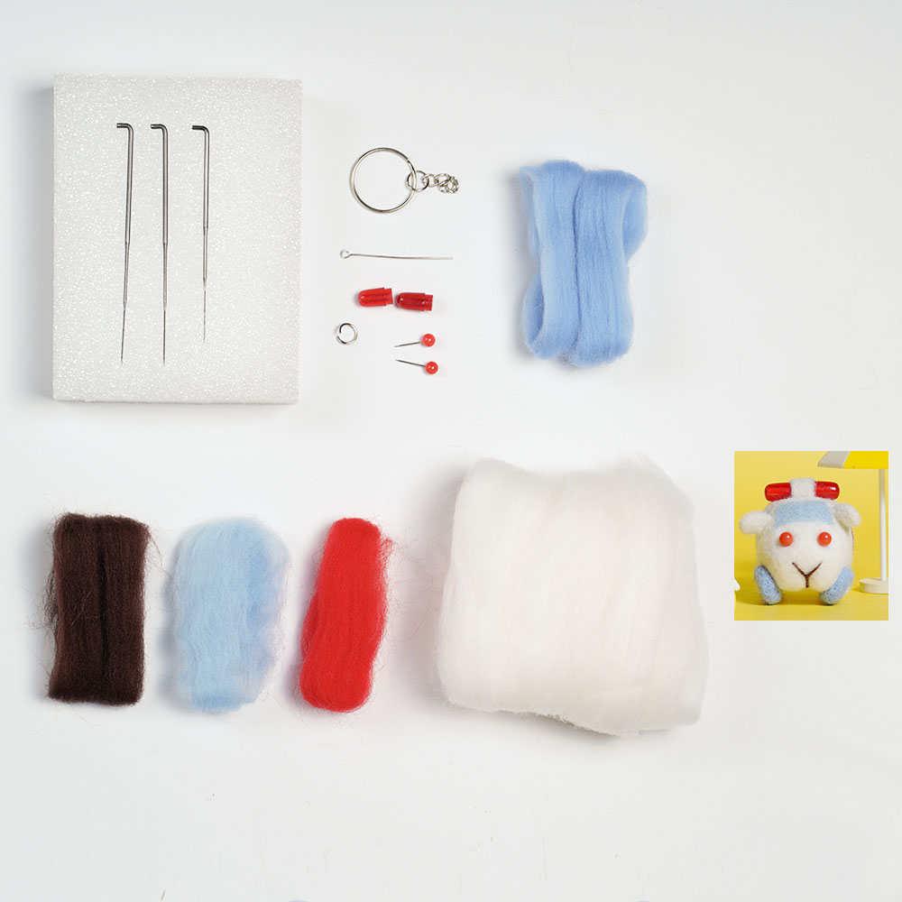 FeltingJoy - Pui Pui Molcar Needle Felting Kit - Ambulance