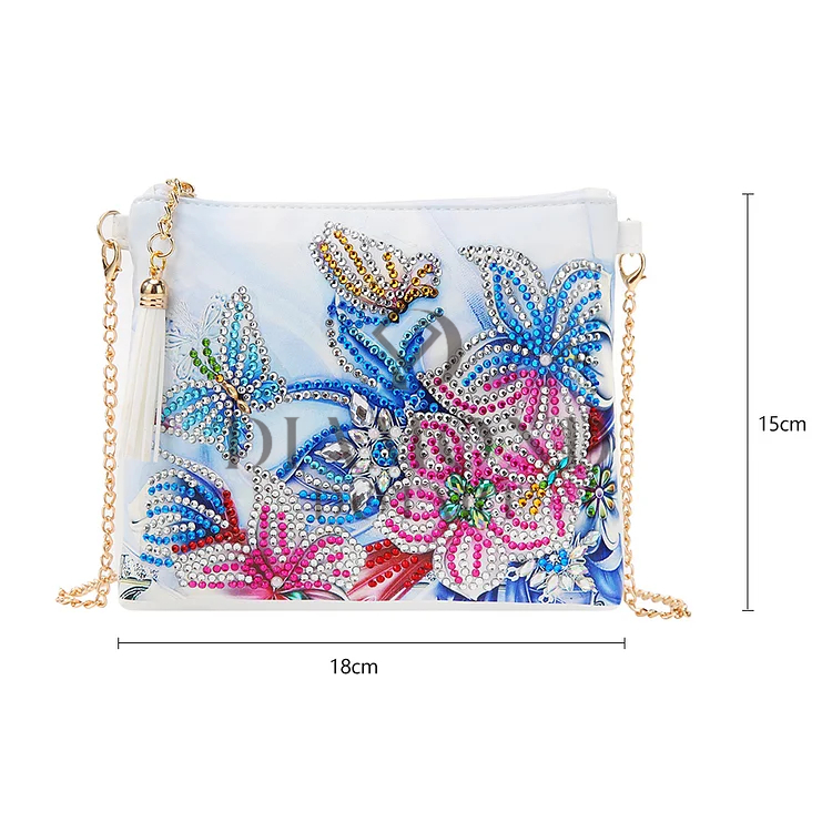 DIY Diamond Painting Leather Bag - Iris