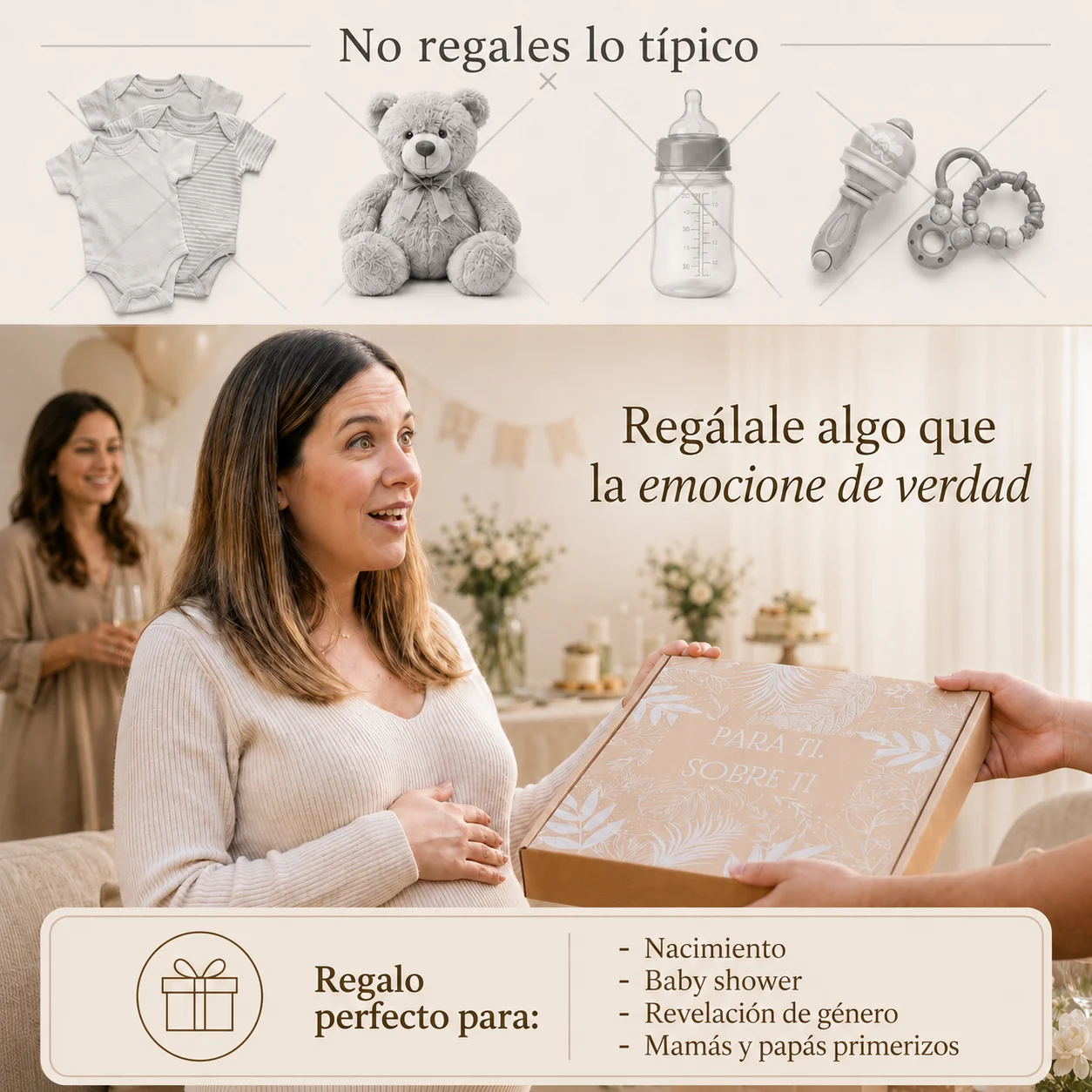 Álbum para bebé ARTESANAL - Su vida de 0 a 18 años + Empaque de REGALO