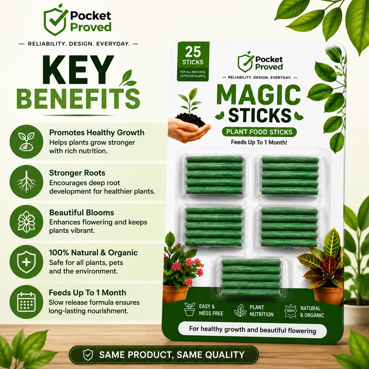 Magic Green Plant Sticks
