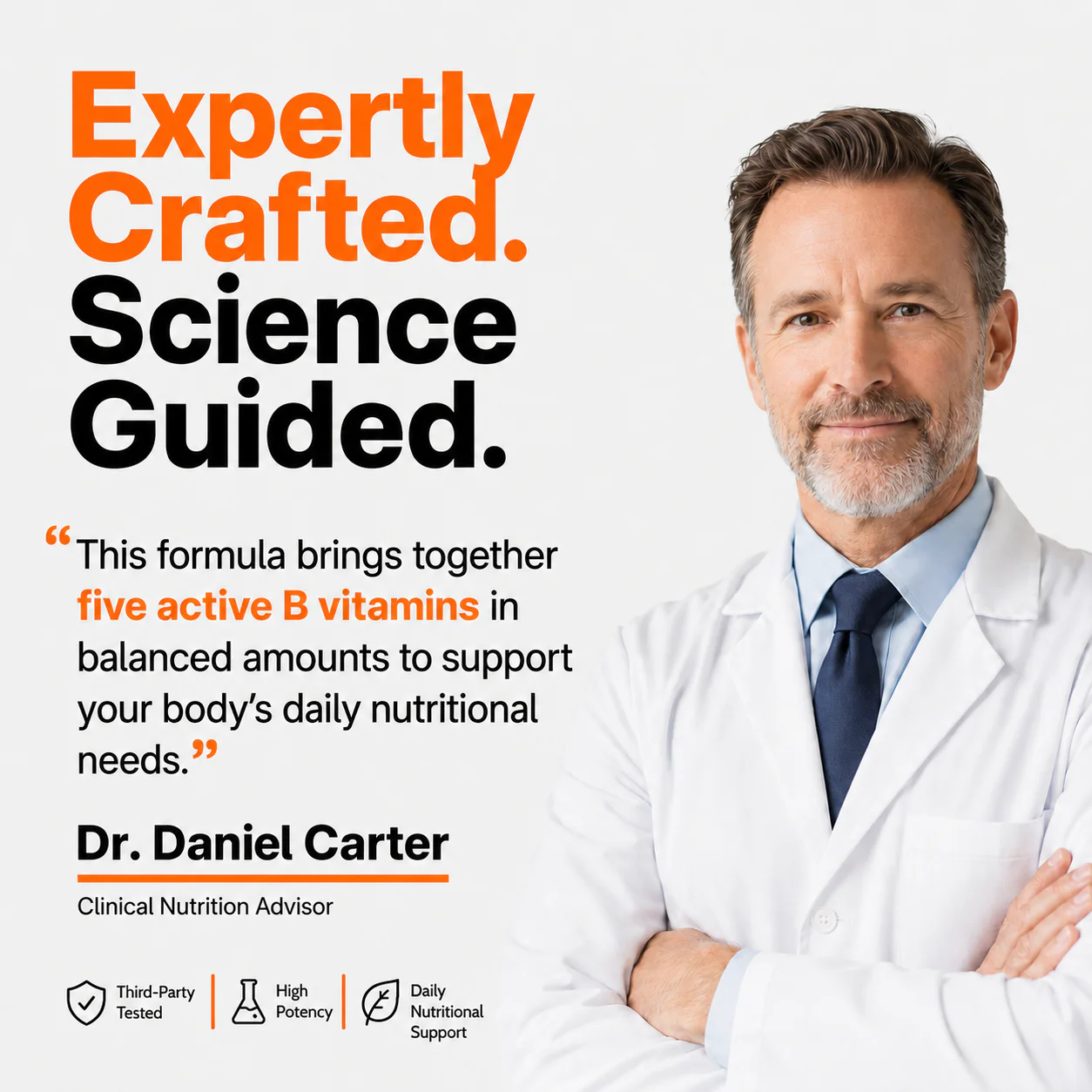 5-in-1 Vitamin B Complex Supplement – Daily Energy & Wellness Support