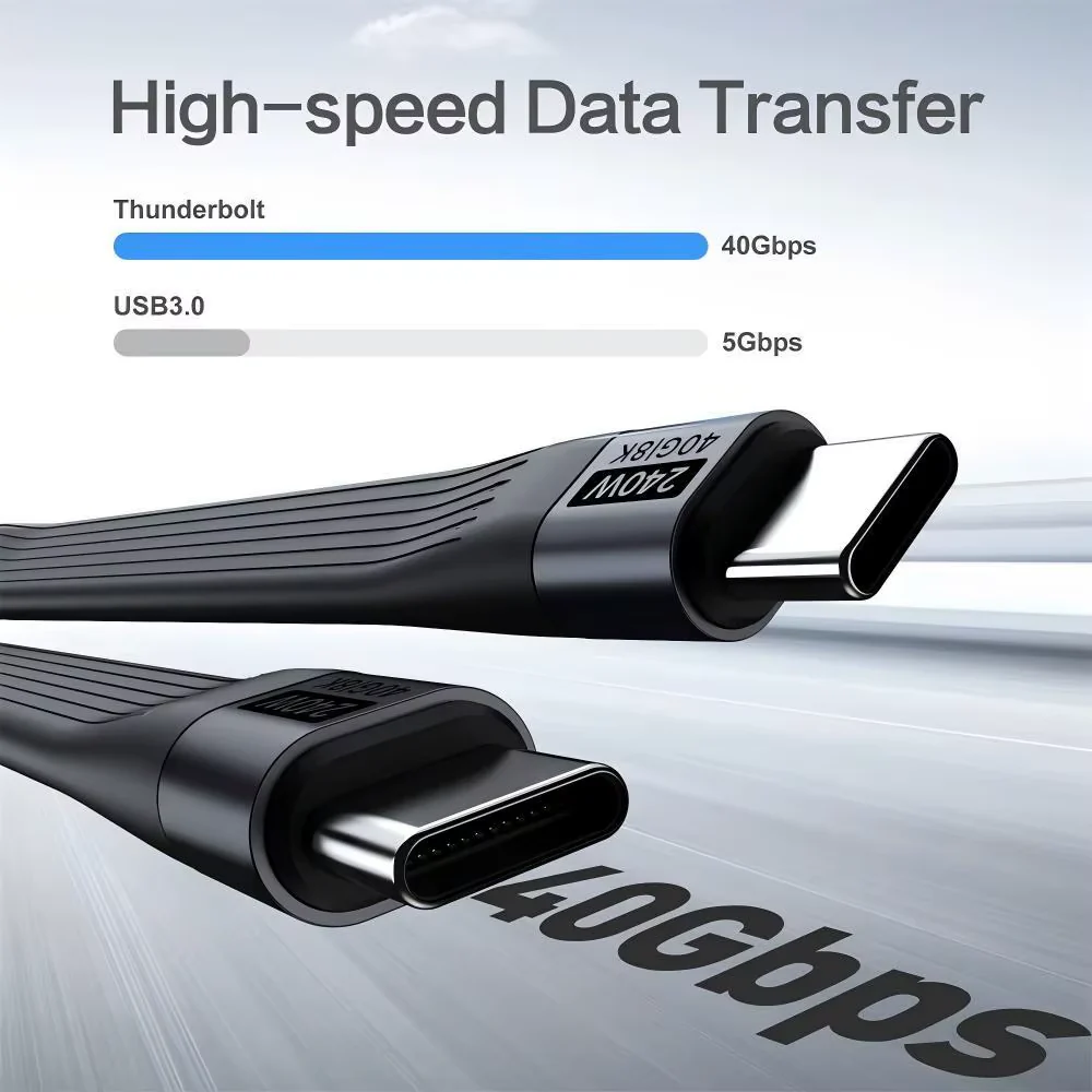 240W USB4 Keychain Charging & Data Cable