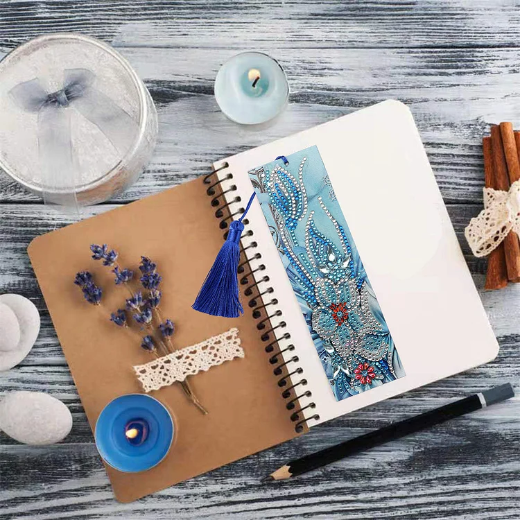 DIY Diamond Painting Bookmarks - Iris
