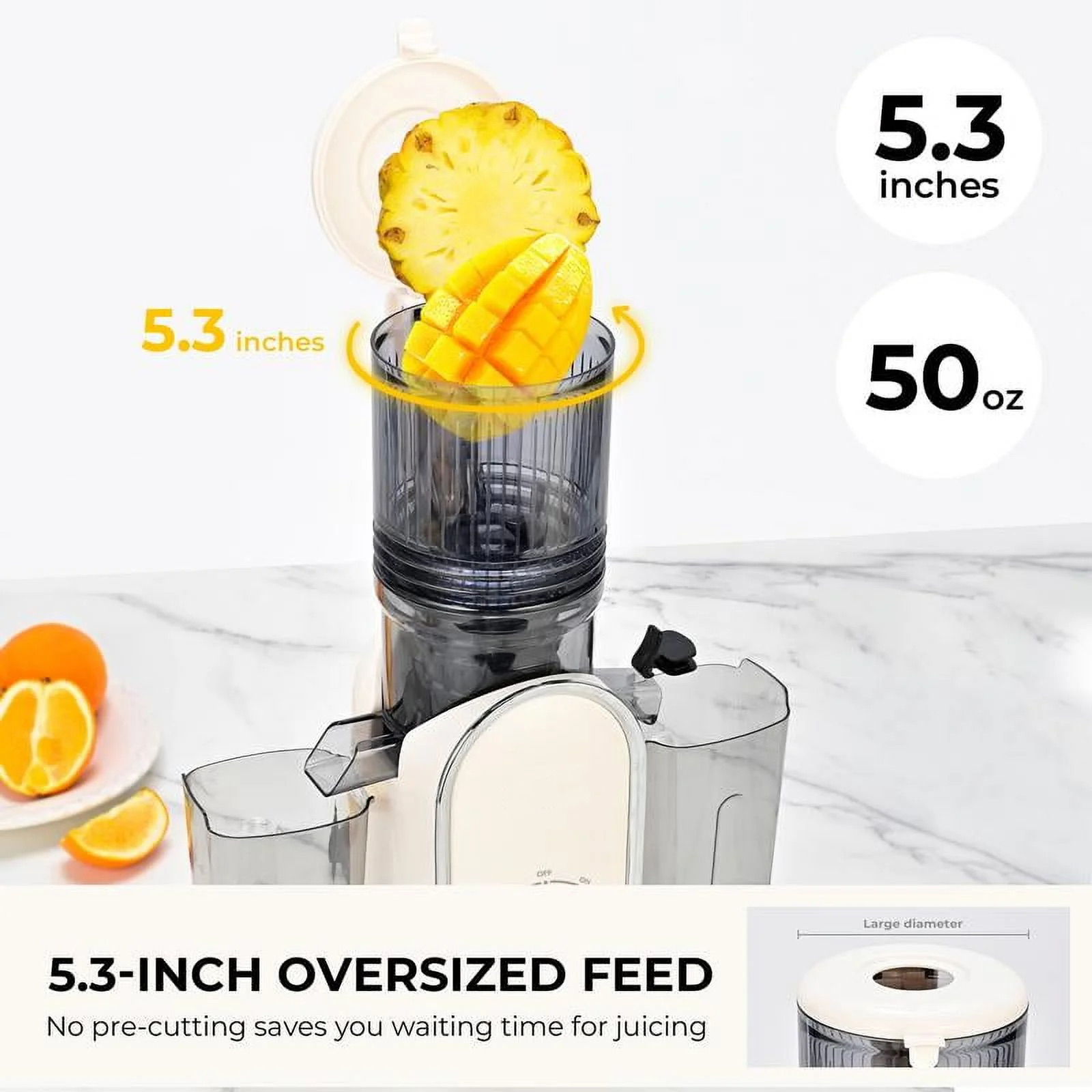 Cold Press Juicer, 300W, 5.3