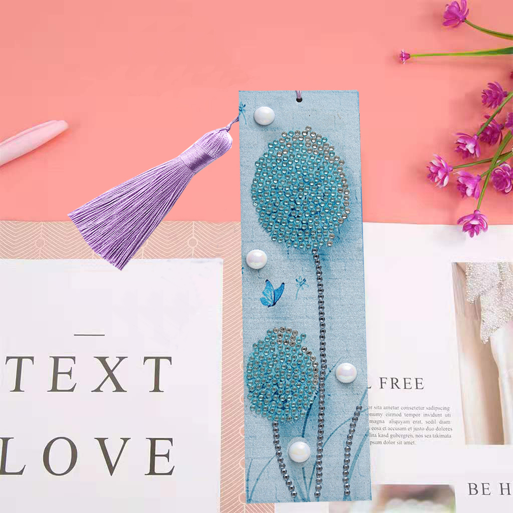 DIY Diamond Painting Bookmarks - Dandelion