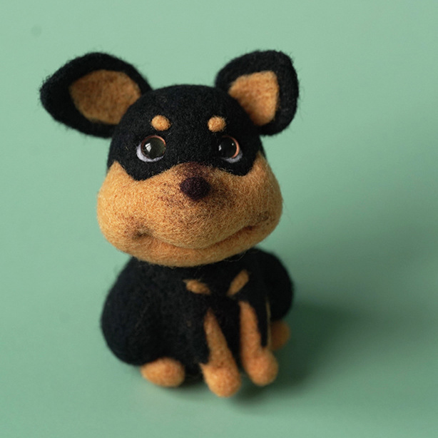 FeltingJoy - Cartoon Doll Needle Felting Kit - Bee Dog