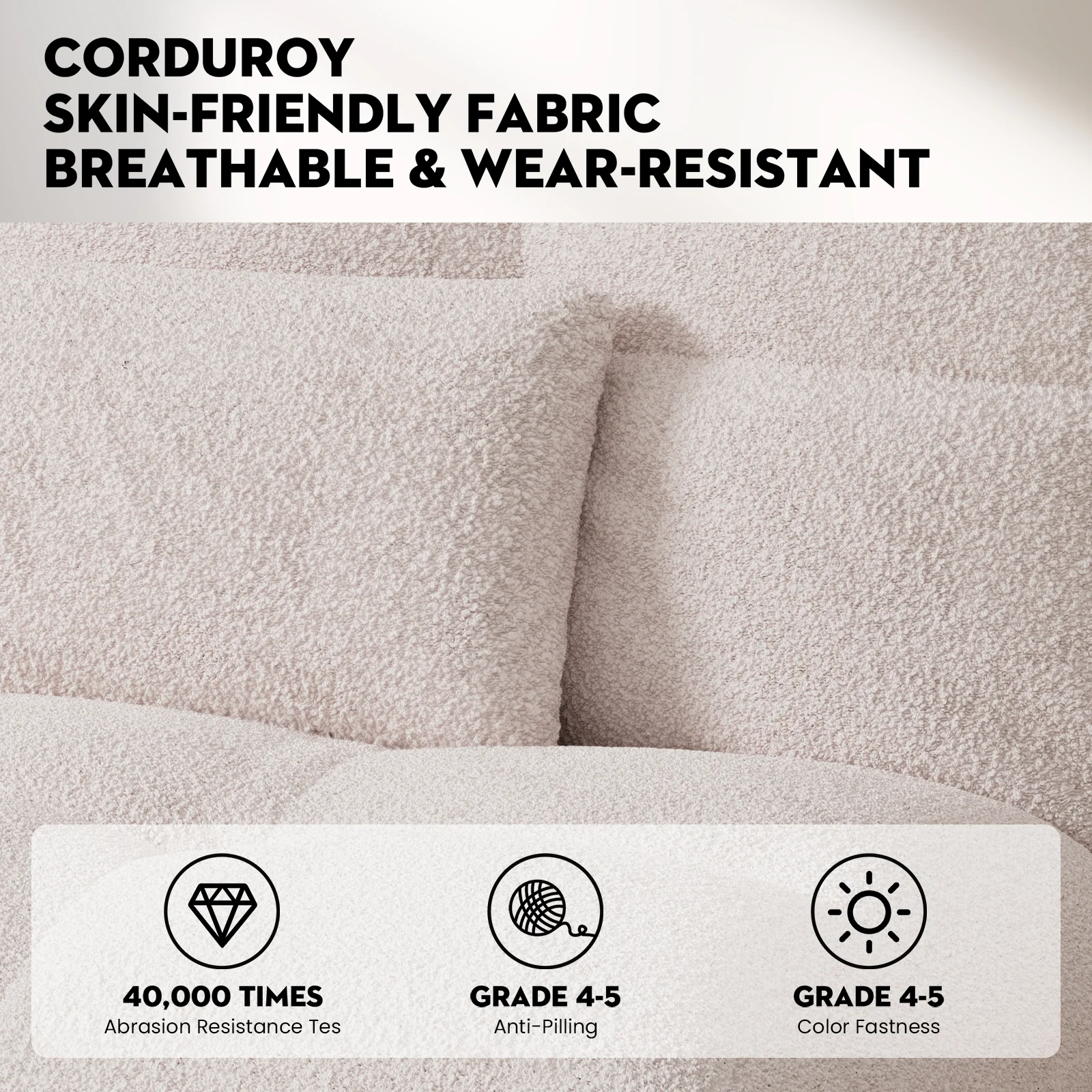 COMHOMA Convertible Ultra-comfortable Futon Sofa Bed with Adjustable Backrest B001