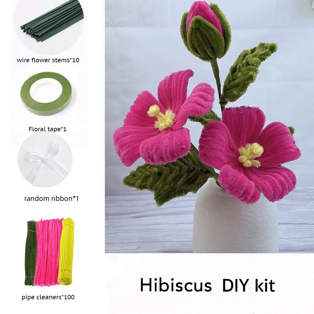 DIY Pipe Cleaners Kit - Hibiscus