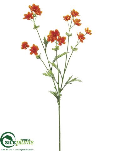 Silk Plants Direct Cosmos Spray - Cream - Pack of 12