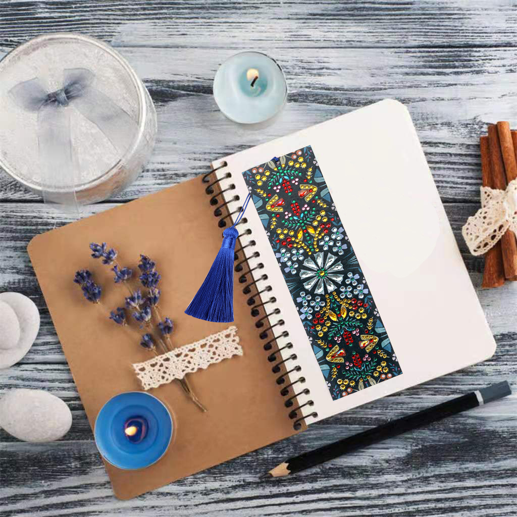 DIY Diamond Painting Bookmarks - Mandarin