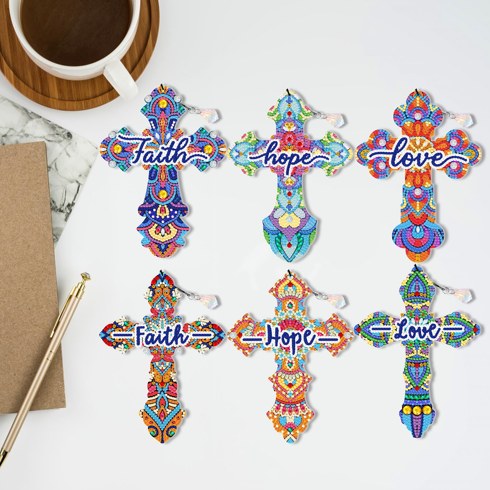 DIY Diamond Painting Feather Bookmark H
