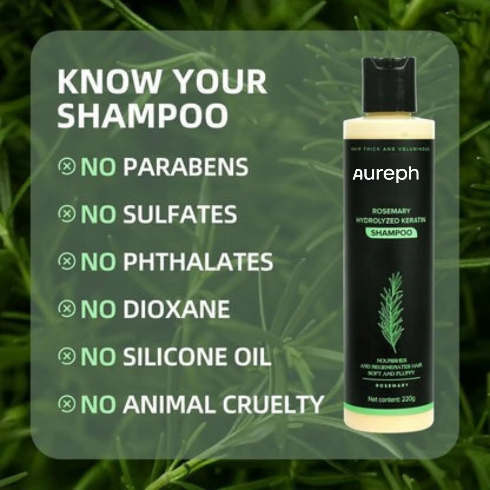 Aureph Rosemary Shampoo