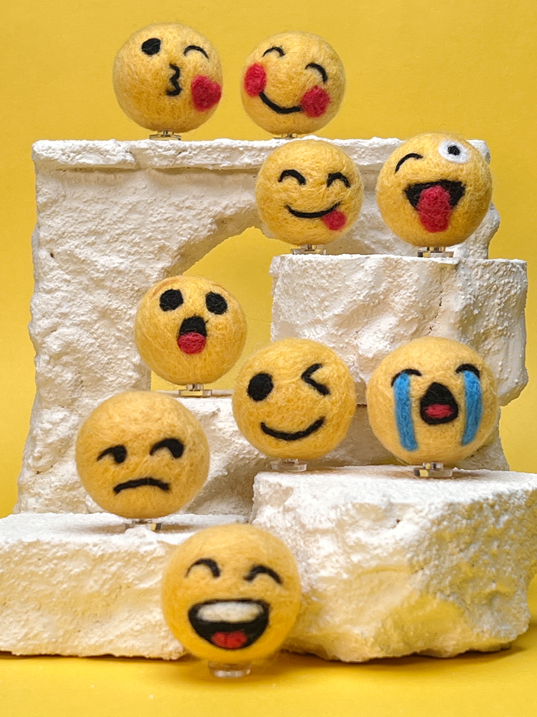 Emoji Felt Animals Needle Felting Kit