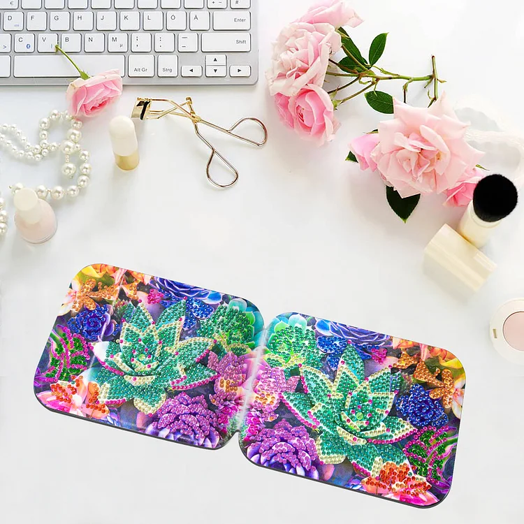 DIY Diamond Painting Big Mirror - Flower