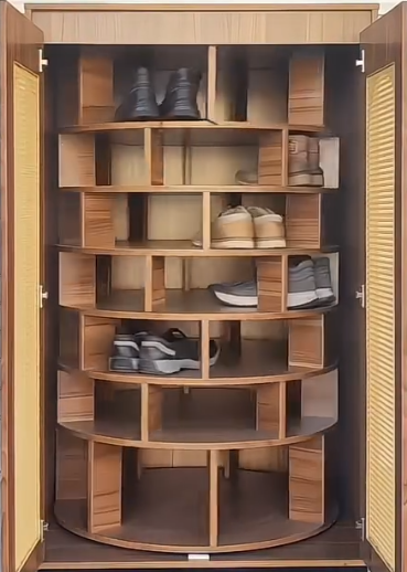 ⏰49.88$Buy one get one free today only! 🥾Rotating shoe cabinet🥾