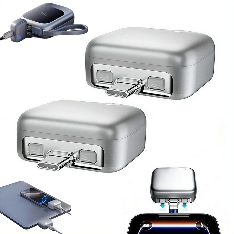 140W Fast Charge Separator – Auto Disconnect Charging Adapter - فاصل شاحن ذكي وإيقاف تلقائي للجوالات تايب سي حتى 140 واط