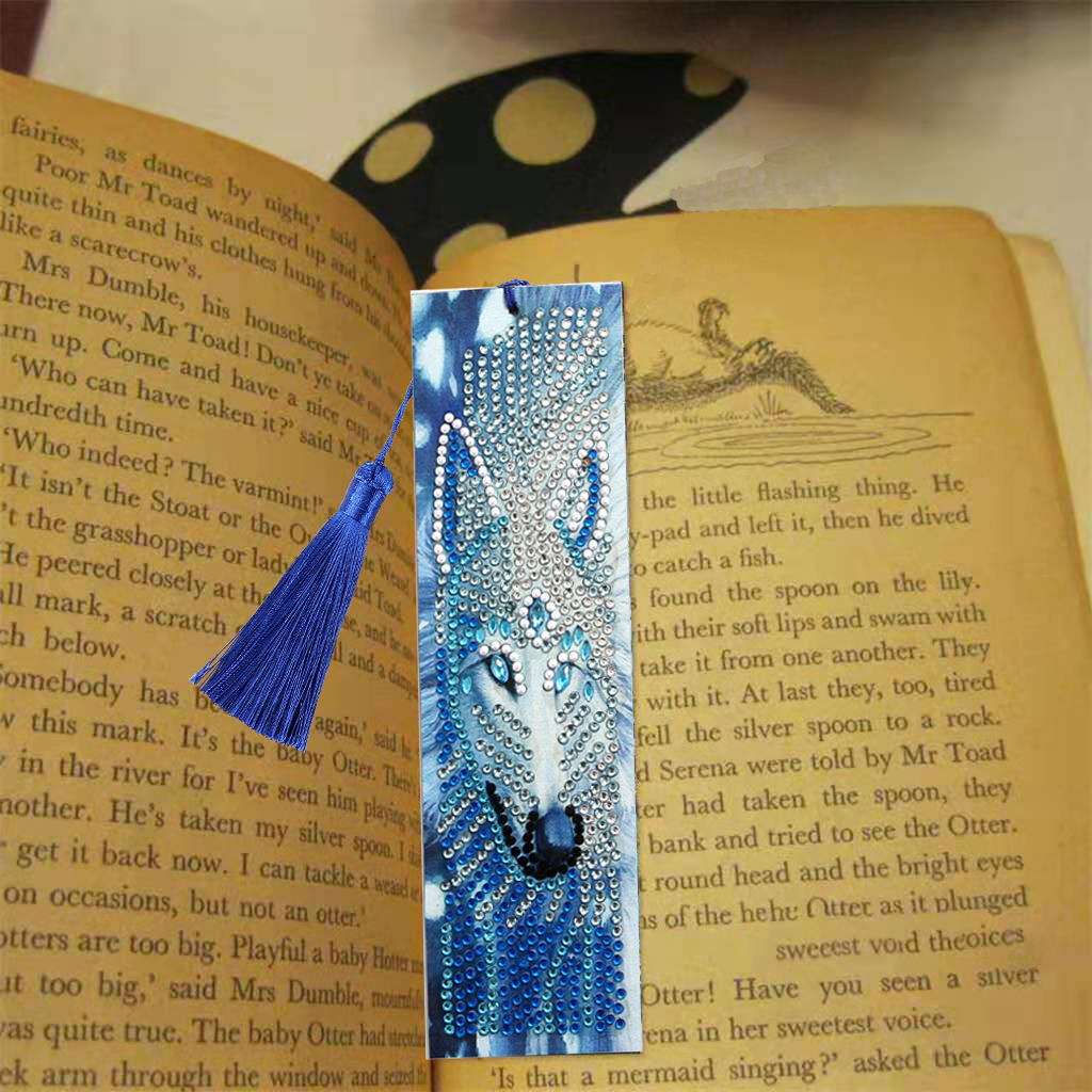 DIY Diamond Painting Bookmarks - Wolf
