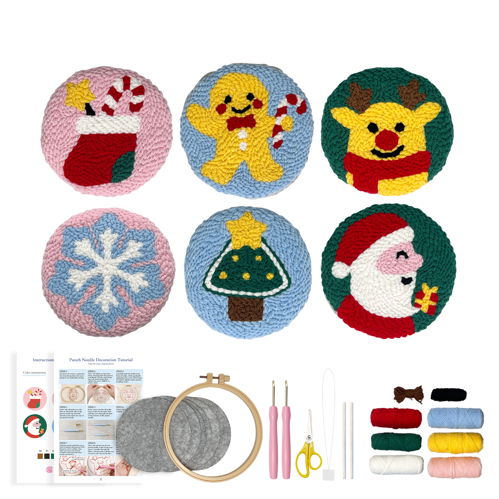 Punch Needle Coaster Kits