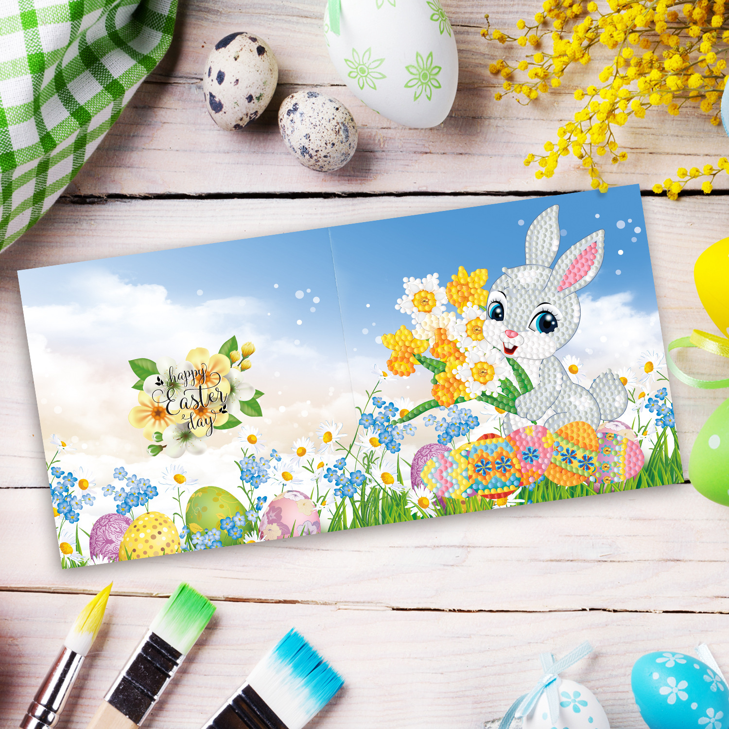 DIY Diamond Painting Easter A Greeting Card