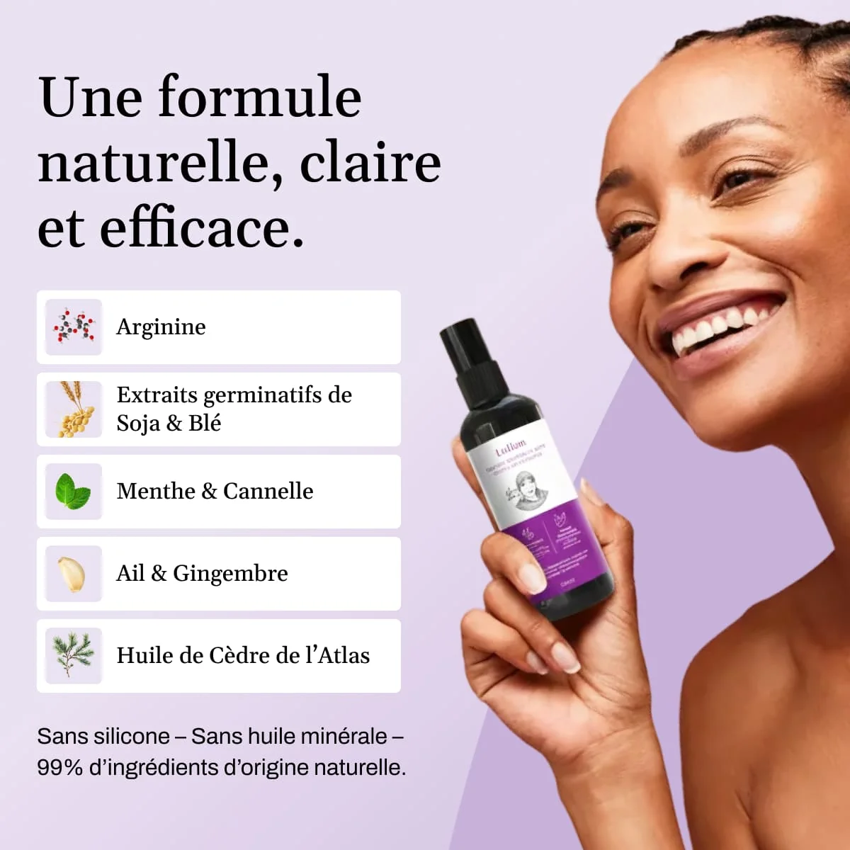 Lotion Pousse Extrême & Anti Chute de Cheveux - 100 ml - Sans Rinçage