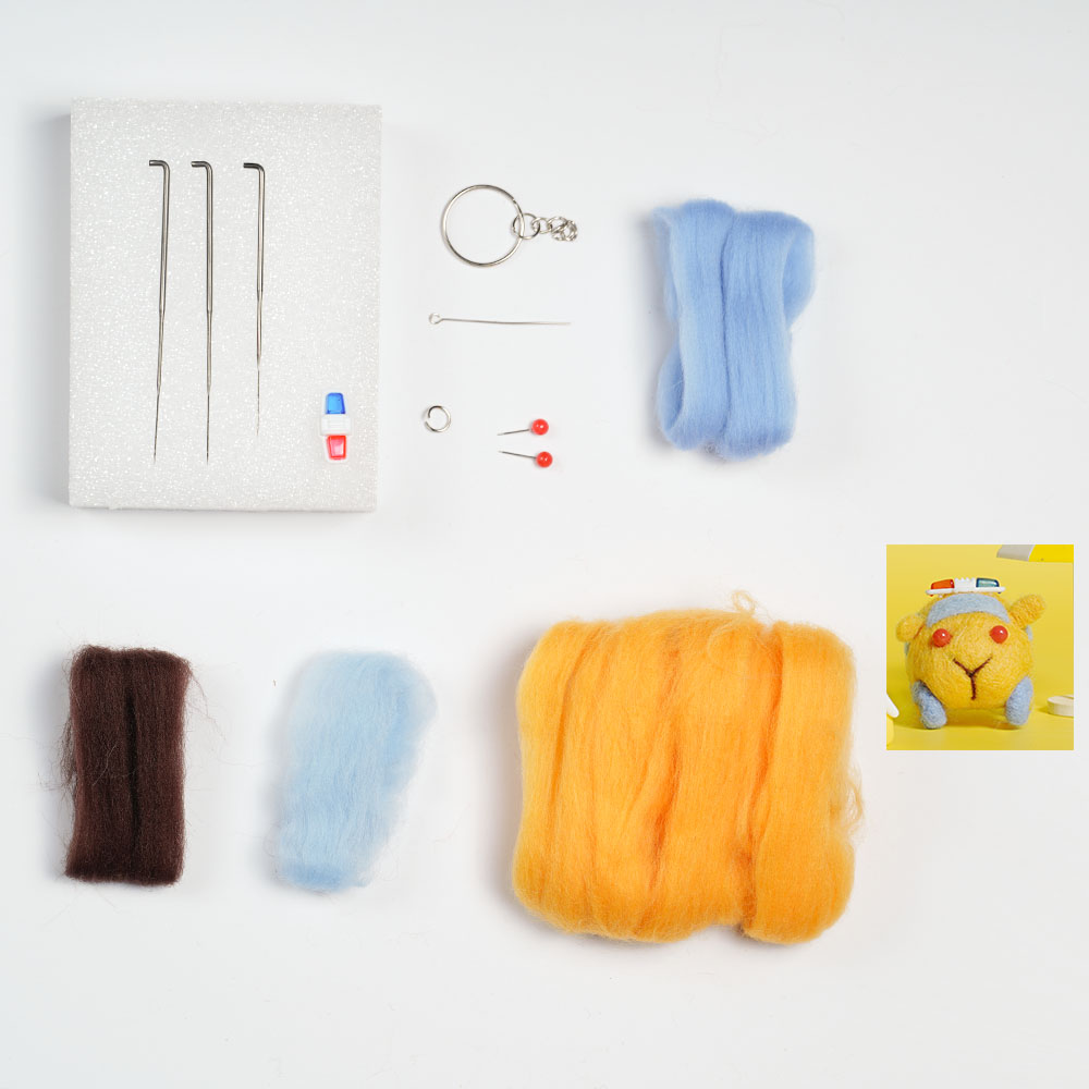 FeltingJoy - Pui Pui Molcar Needle Felting Kit - Police