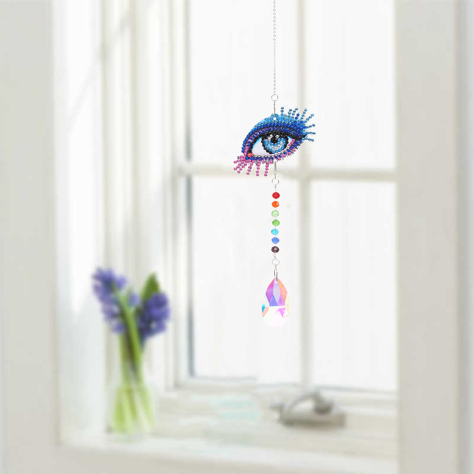 DIY Diamond Painting Wind Chime - Eye