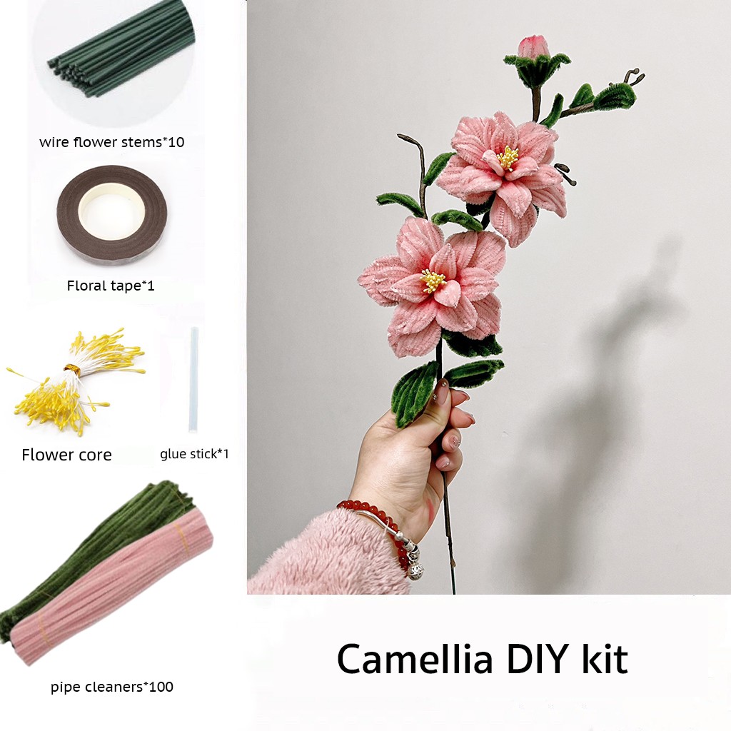 DIY Pipe Cleaners Kit - Camellia