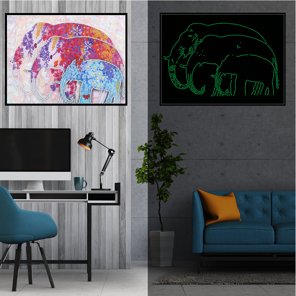 DIY Diamond Painting - Elephants
