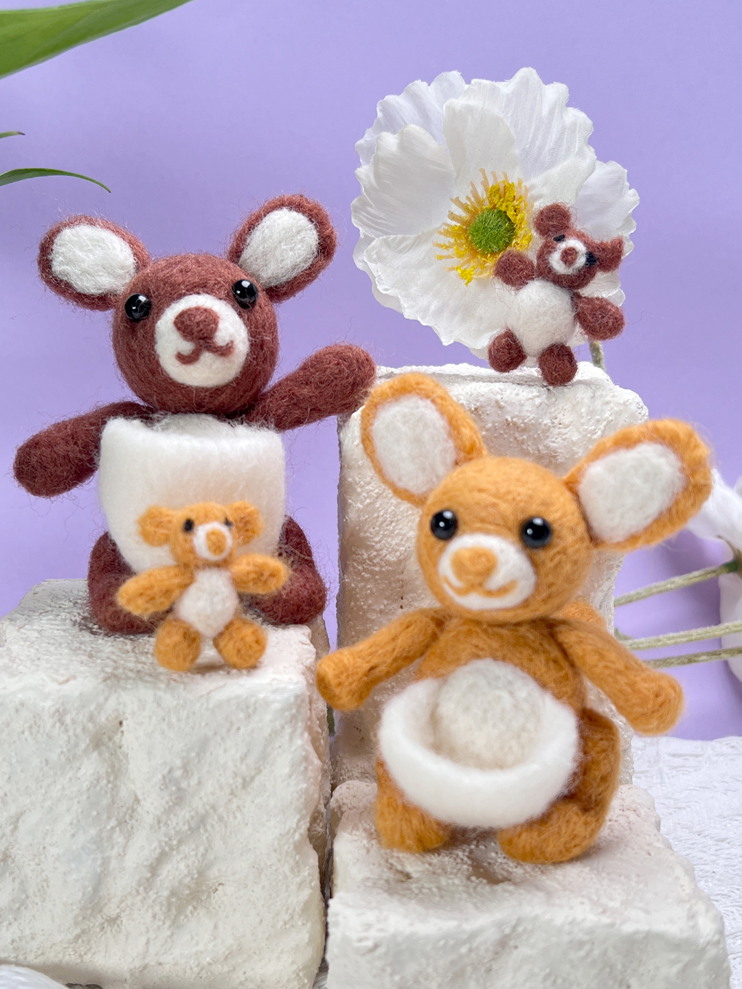 Kanga Felt Animals Needle Felting Kit