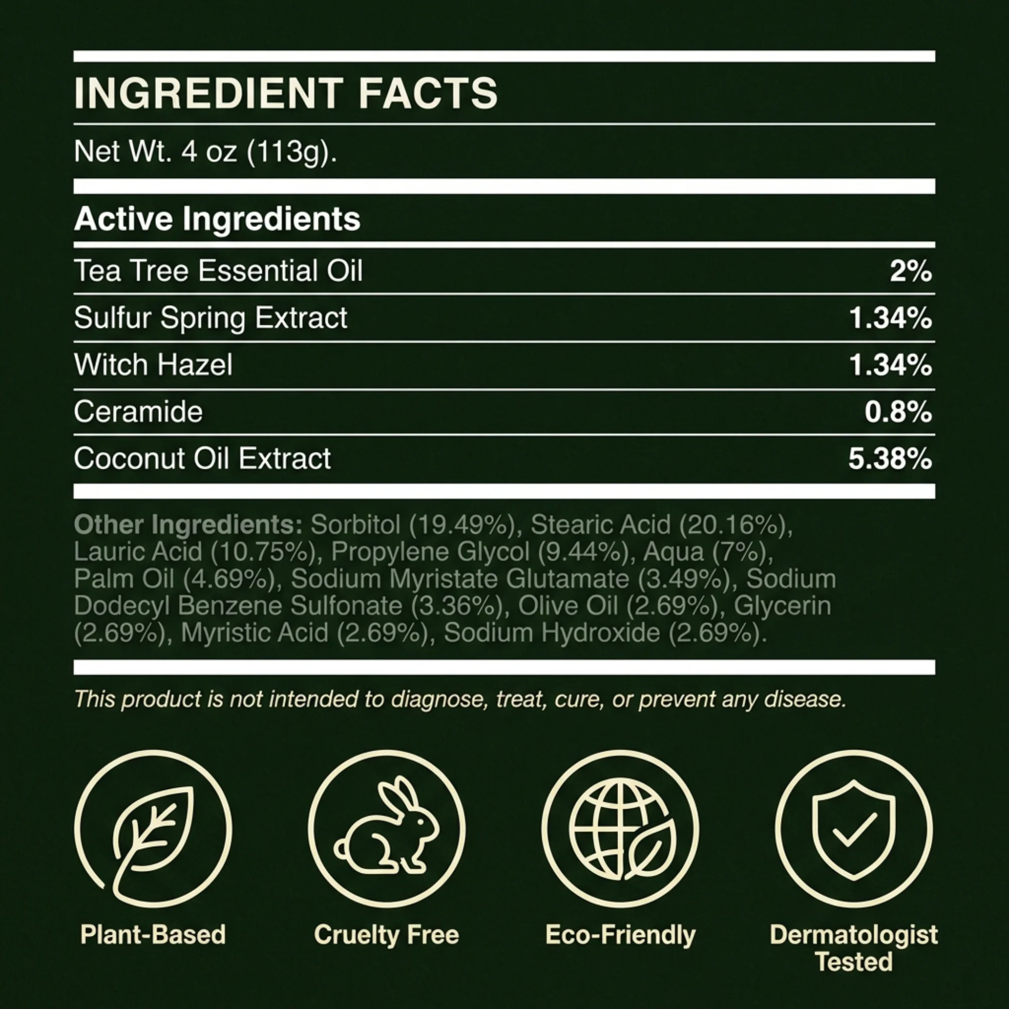 Ironbark Tea Tree Natural Antifungal Bar