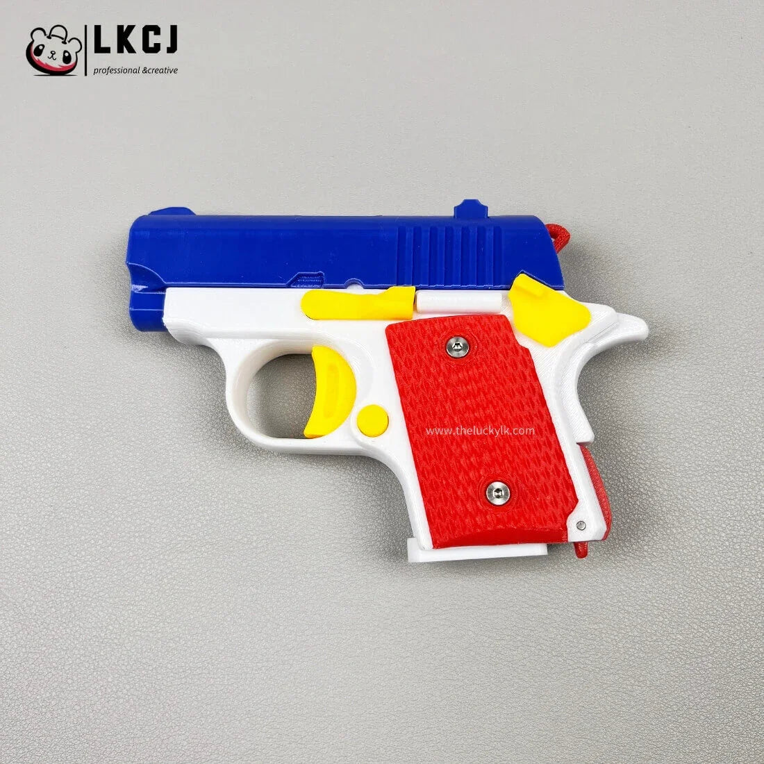Real 3D Printed Mini 1911 Decompression Model Keychain, Non-launchable