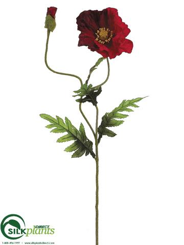 Silk Plants Direct Poppy Spray - Talisman - Pack of 12