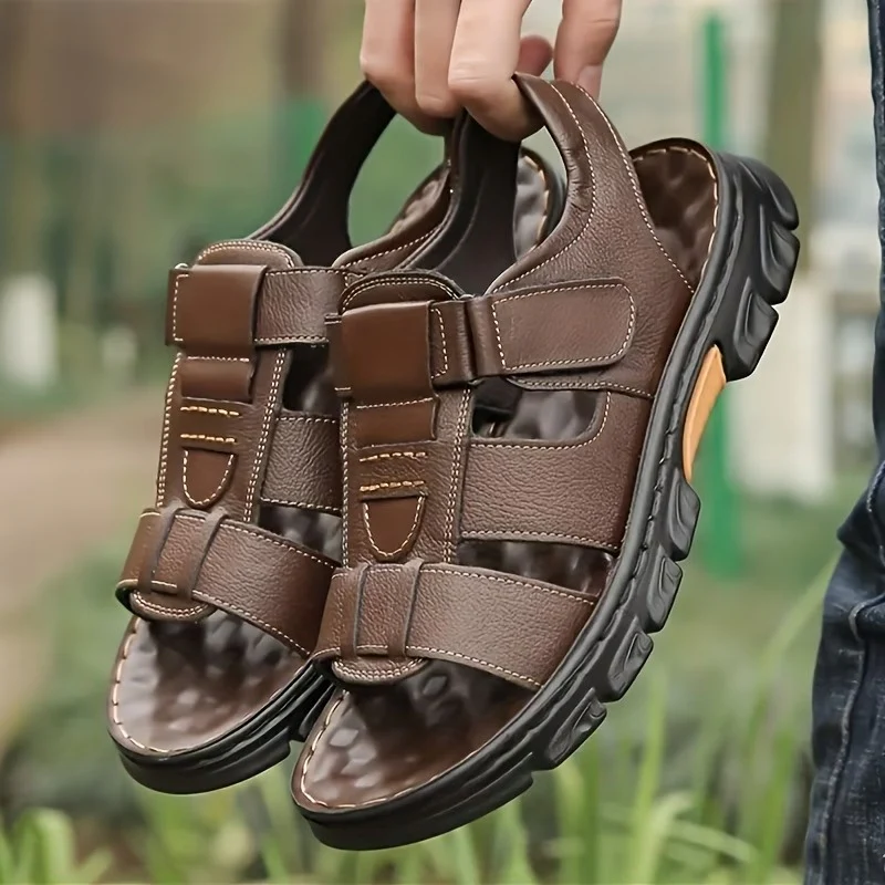 Sandalias en cuero garantizado