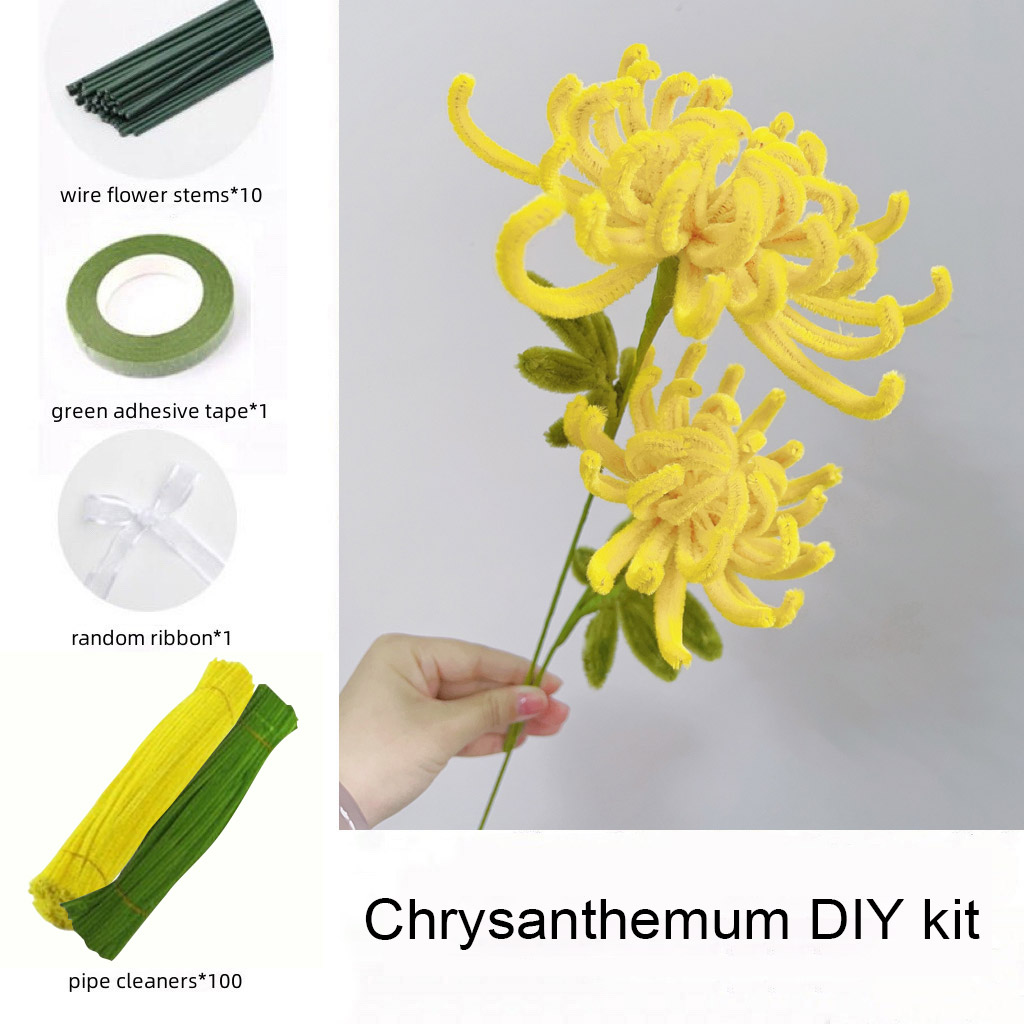 DIY Pipe Cleaners Kit - Chrysanthemum