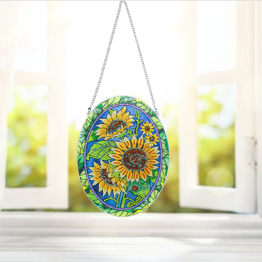 DIY Diamond Painting Wall Hanging - Sunflower
