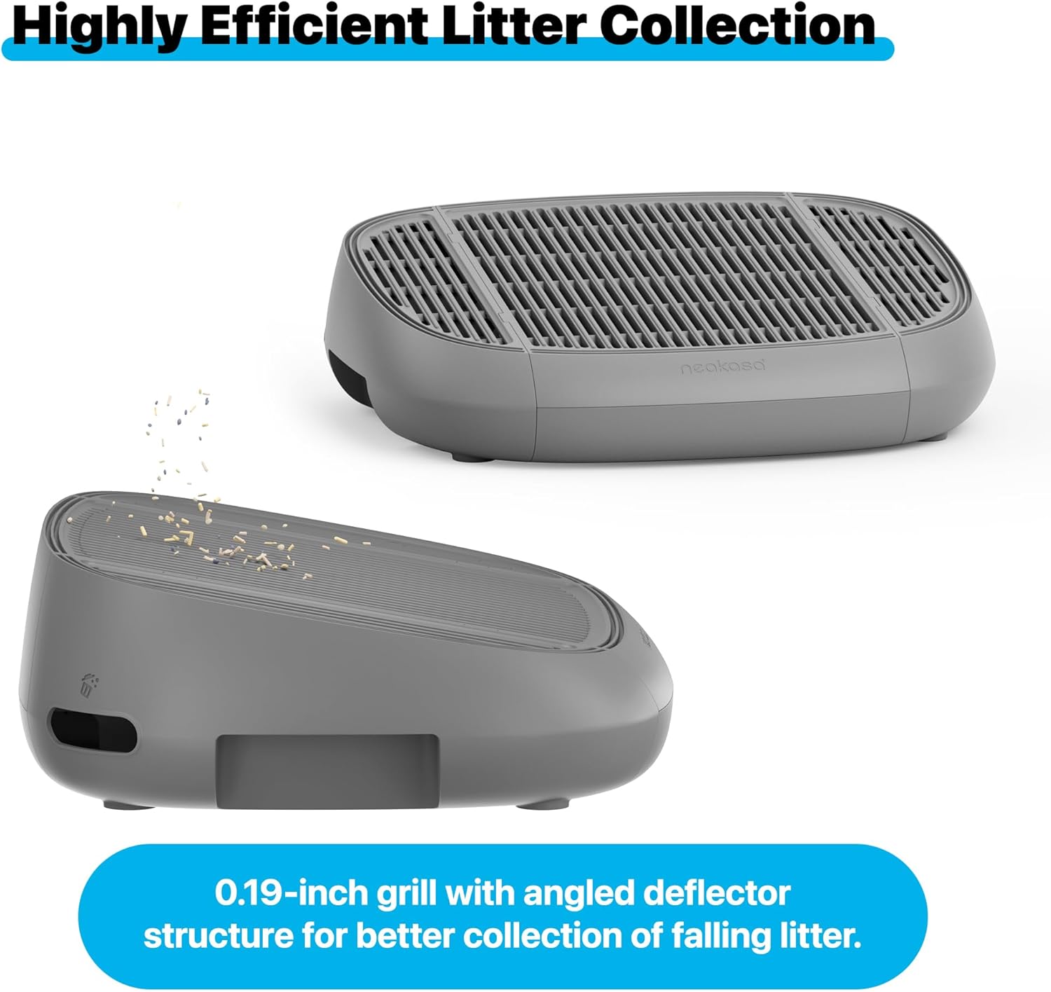 M1 Plus Bundle Open-Top Self-Cleaning Cat Litter Box with APP Control, Includes 4 Rolls (60pcs) Refill Waste Bags, 2 Extra Rolls Added (Plus Version)