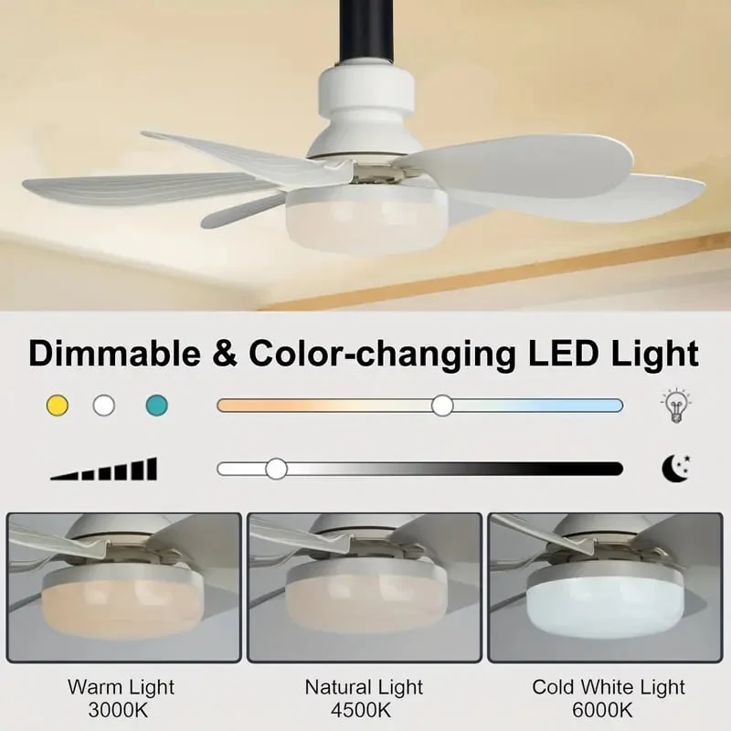 🏆LAST DAY SALE 49% OFF🔥SmartBreez™ 40W LED Ceiling Fan Light – 20.5” Ultra-Quiet with Remote 🎯 | E27 + FREE B22 Adapter 🔌 | For Bedroom 😴, Kitchen 👩‍🍳 & Garage 🛠️ – UK Ready! 🇬🇧