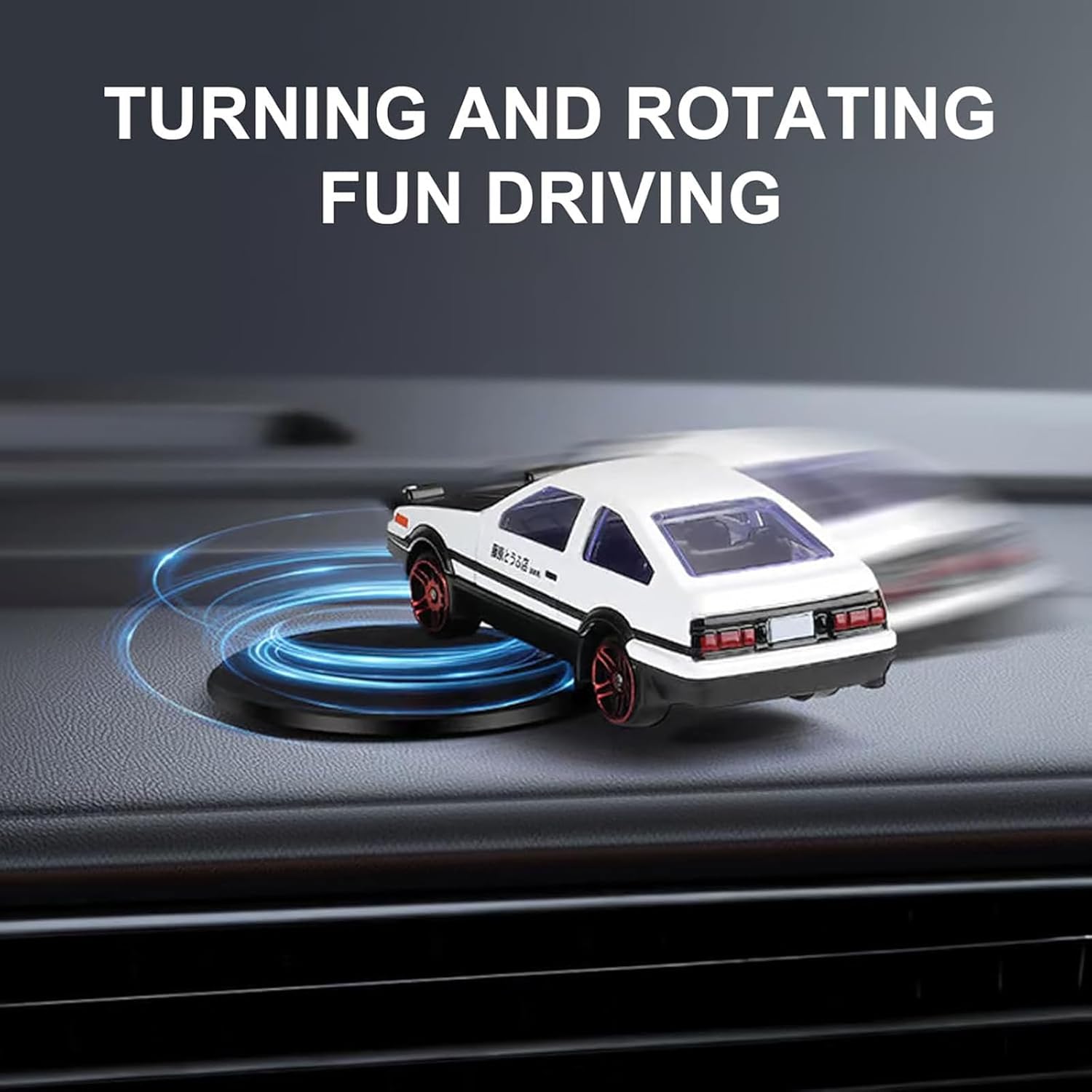 Alloy Car Model AE86 Drift Tail Spin Car Ornament, Alloy Car Model Drifting Spin Ornament, 360 Rotatable Drift Car Ornament, Car Dashboard Decoration, Ideal Gift for Car Lovers (1Pcs)