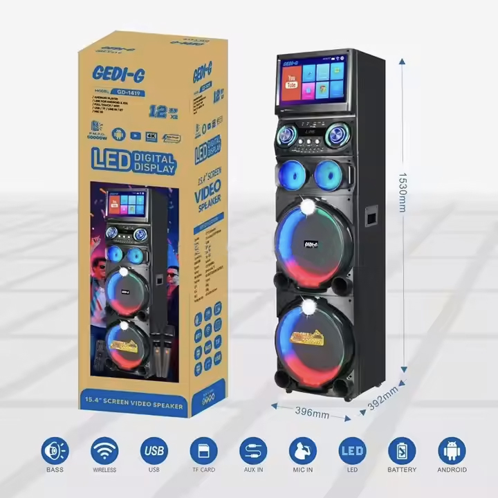 🎤 GD-1419 15.4” Video Speaker System