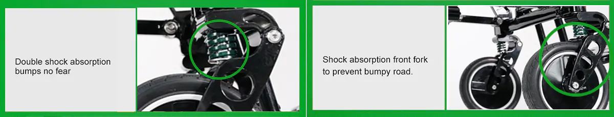 Shock absorption wheelchair