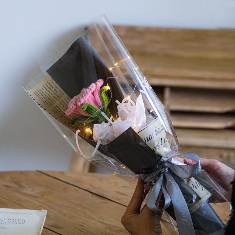 DIY Pipe Cleaners Kit - Single Rose Bouquet