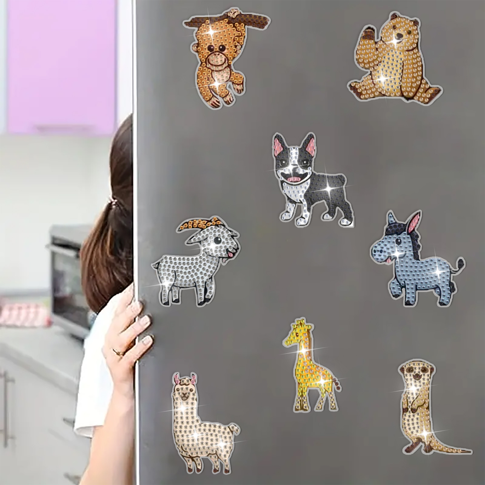DIY Diamond Painting Fridge Stickers - Reptile