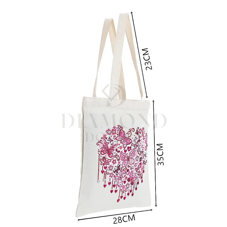 DIY Diamond Painting Canvas Tote Bag - Butterfly