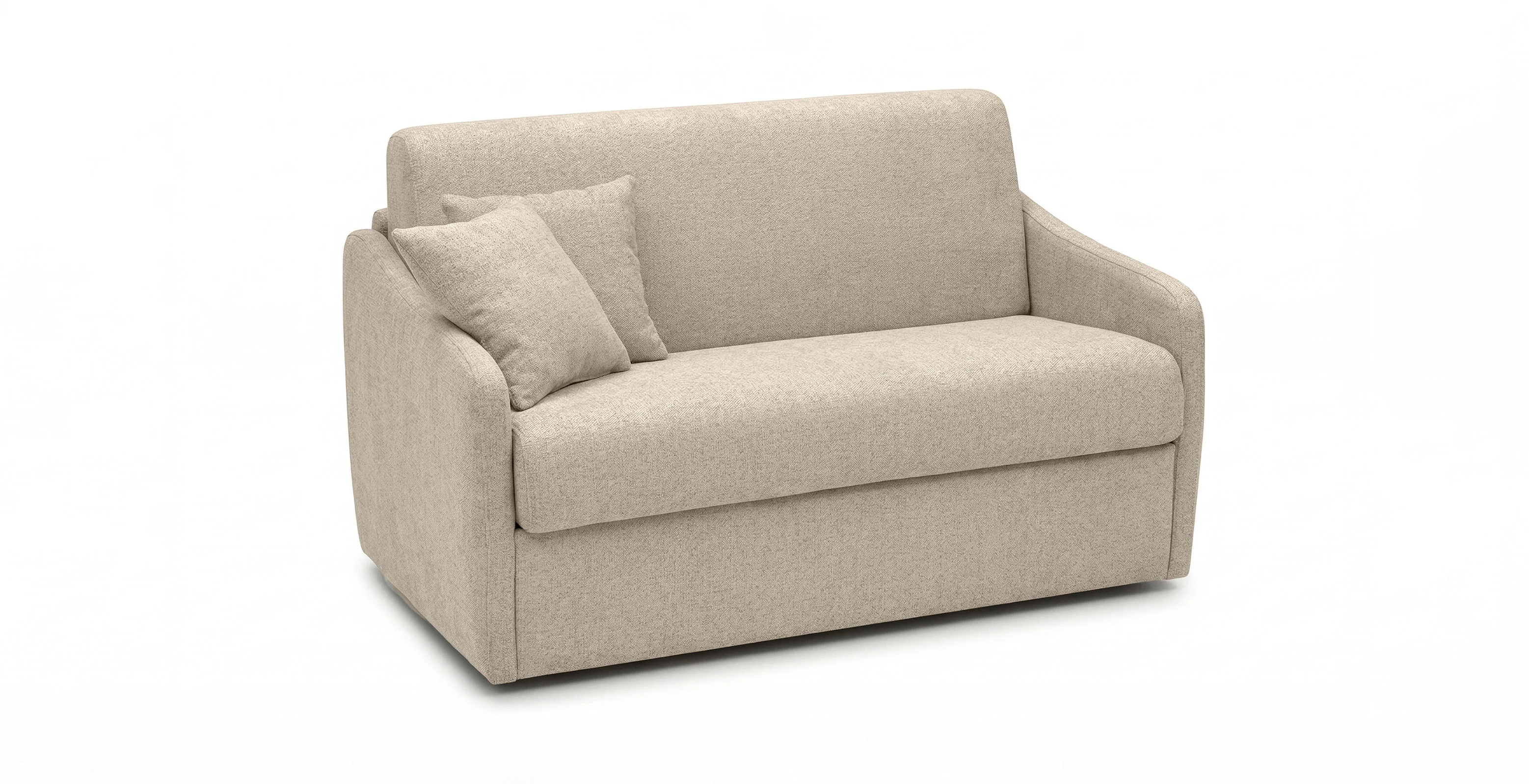QUIBERON - Fauteuil convertible 100 x 190 cm - Velours texturé