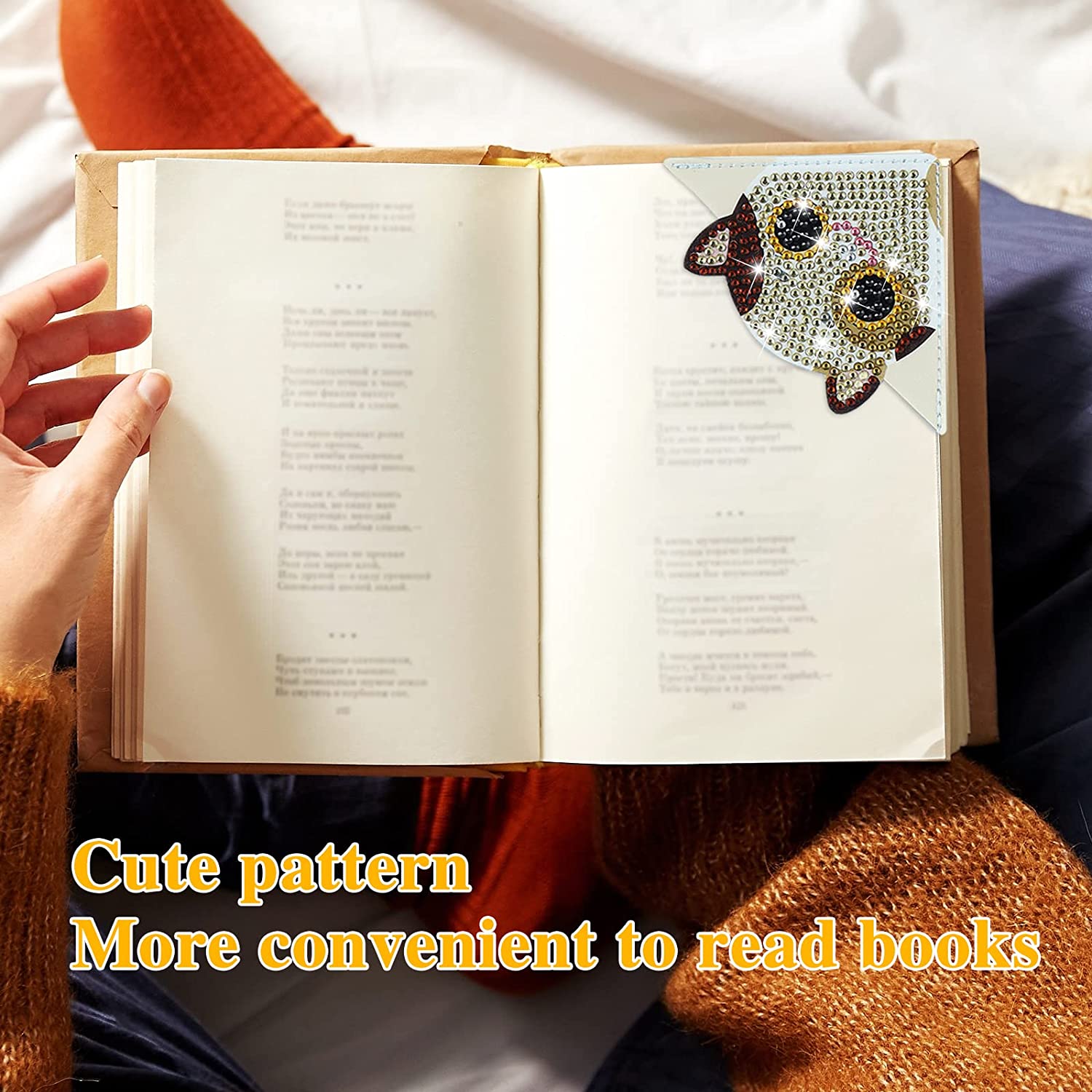 DIY Diamond Painting  Corner Bookmark - 8 Pcs Cute Cats