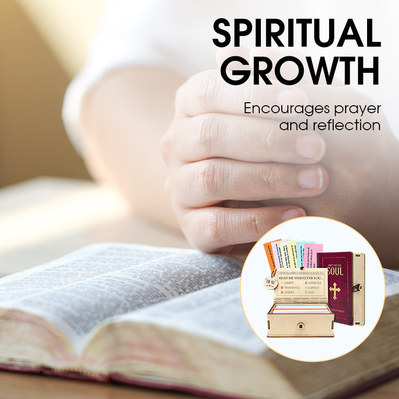🔥Limited Time Discount🎁 - ✝️Handmade Wooden Bible Verses Box - Daily Bible Verses (🎁 A Reminder of God's Words💖)