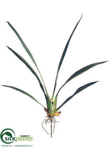 Silk Plants Direct Oncidium Orchid Leaf Spray - Green Rust - Pack of 12