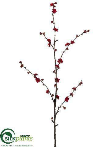 Silk Plants Direct Plum Blossom Spray - Pink - Pack of 12