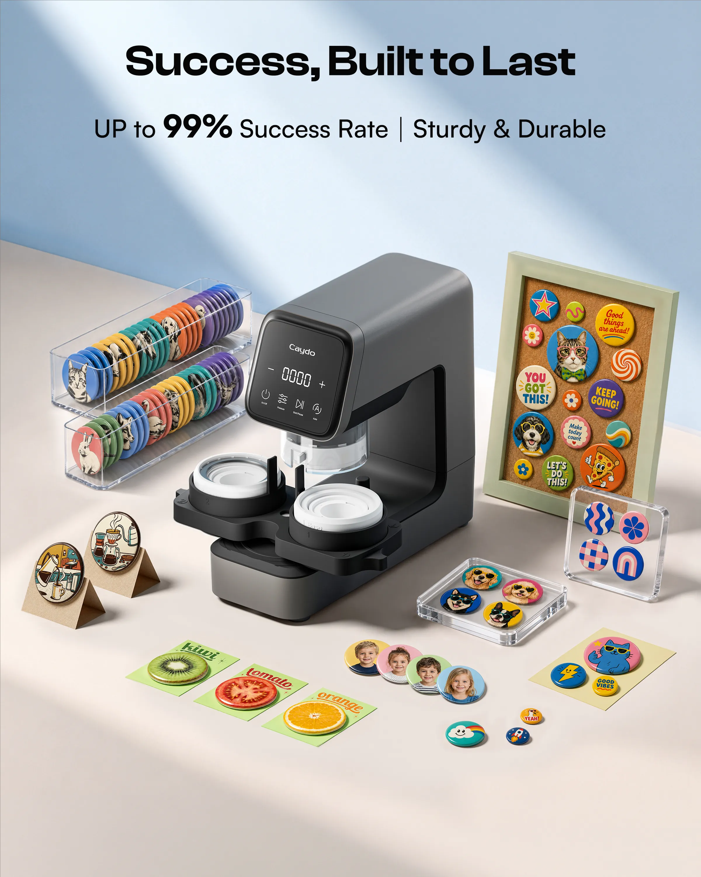 Caydo Electric Button Maker Machine BM Pro